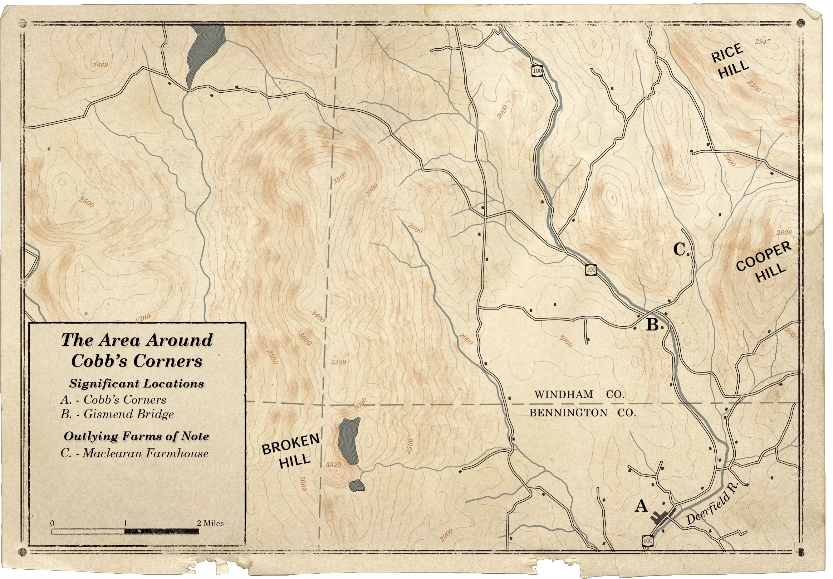 Area around Cobb&#x27;s Corners