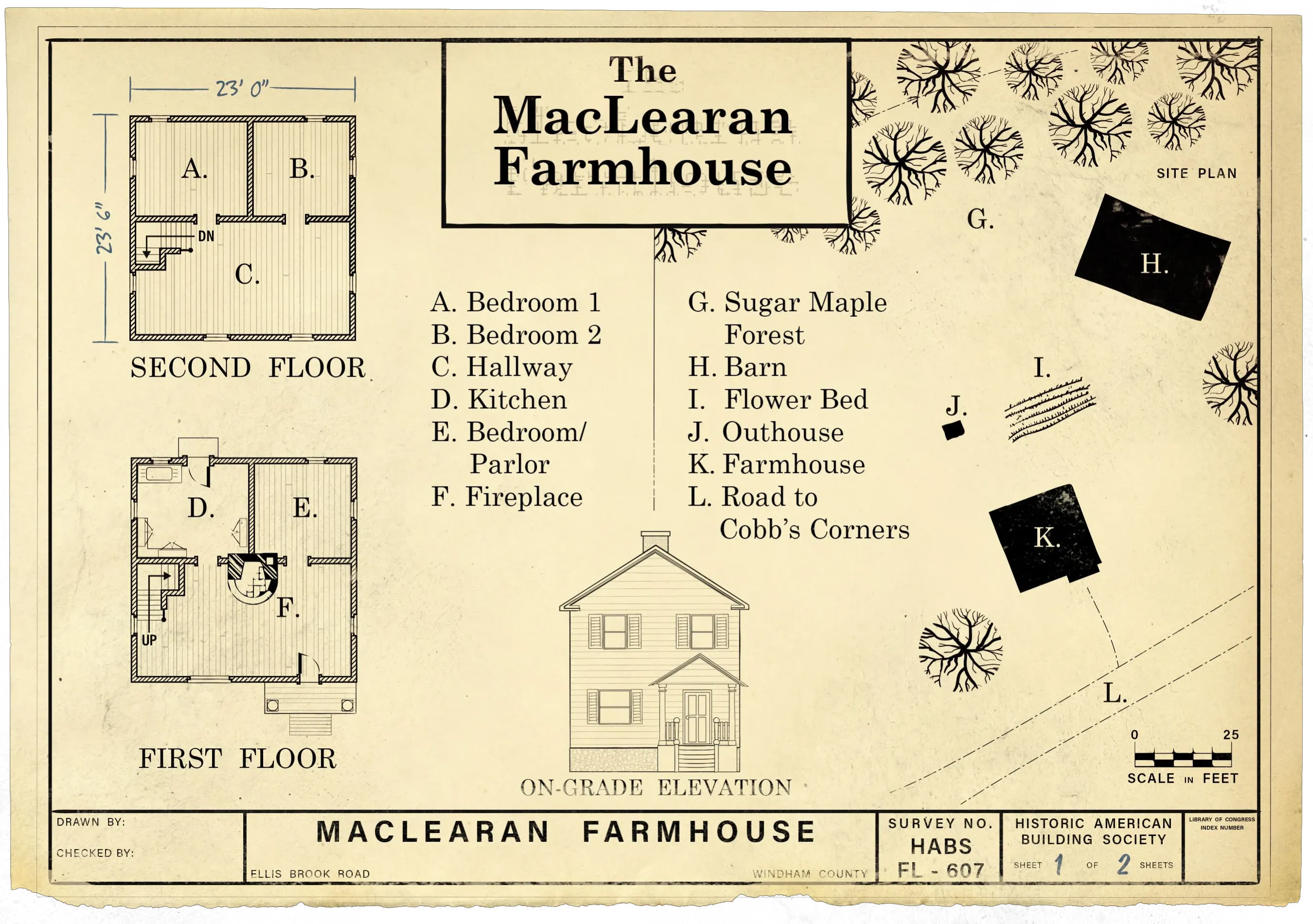 The Maclearan farmhouse at Cobb&#x27;s Corners