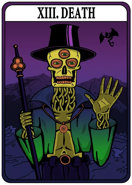 Death Tarot Card XIII